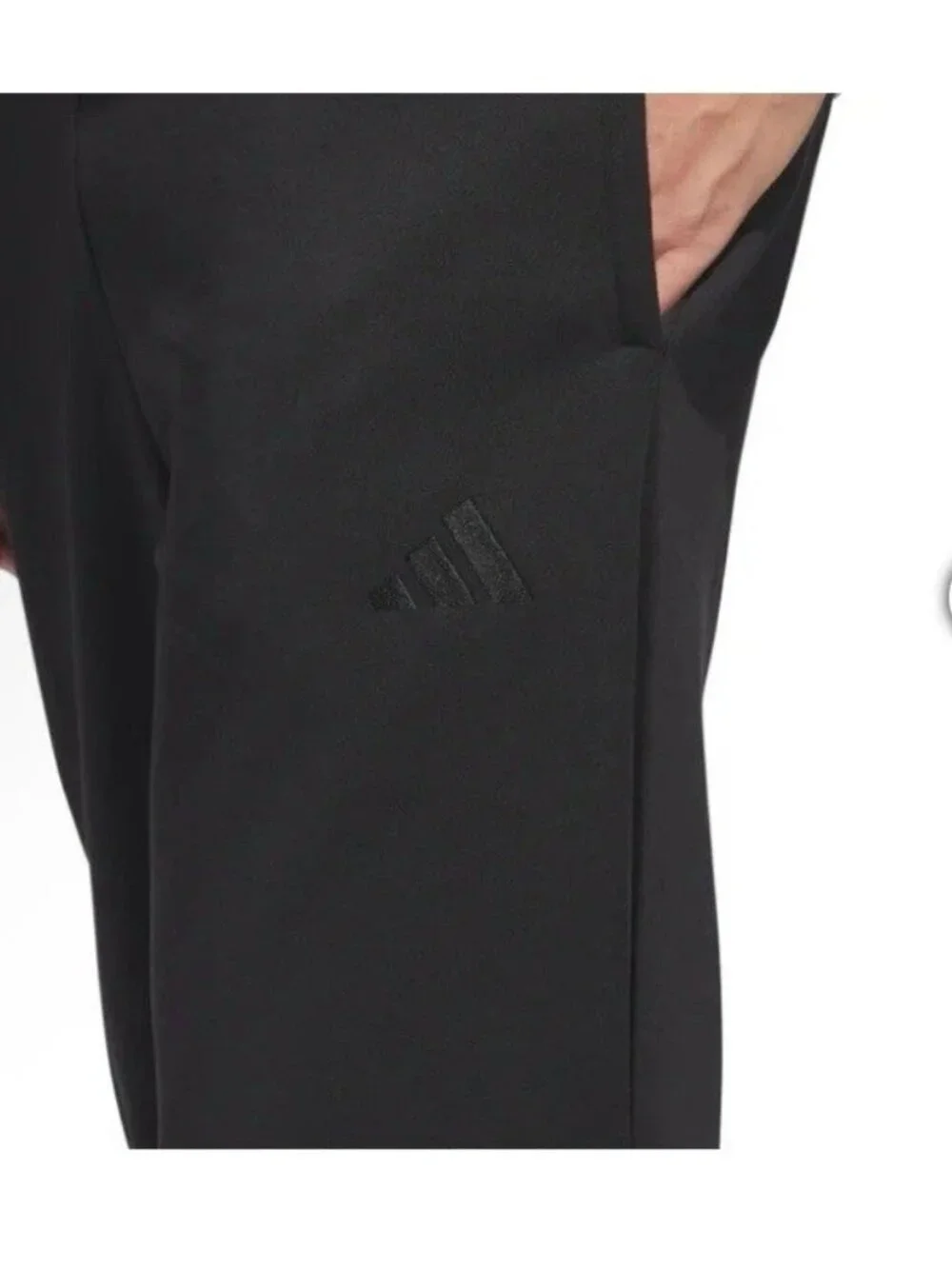 Adidas Men's S Black Sweatpants Polyester Elastic Waistband  e1642